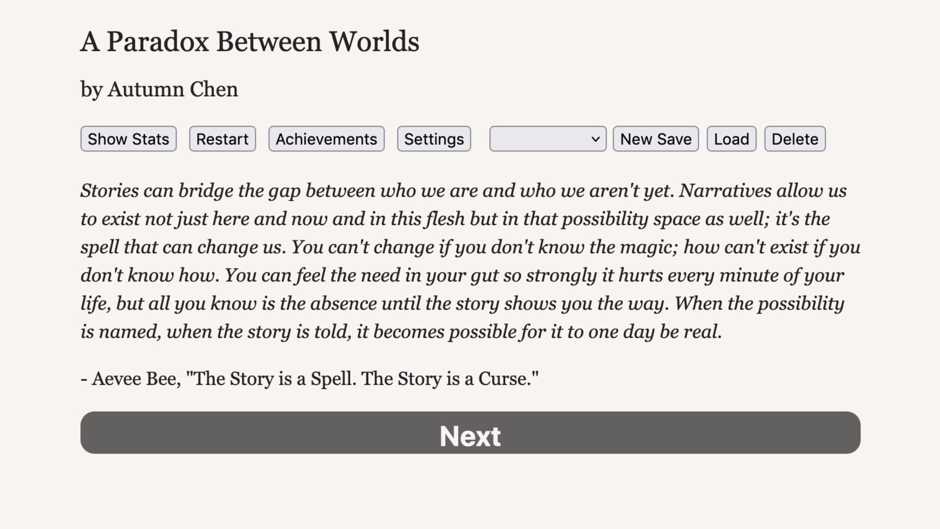 Game screenshot