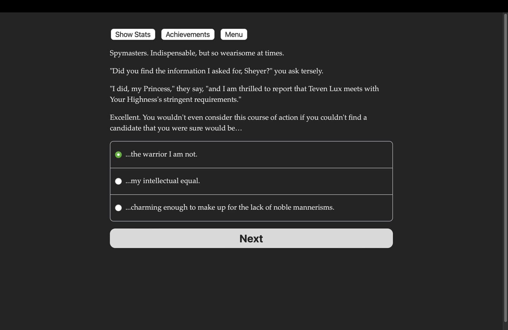 Game screenshot