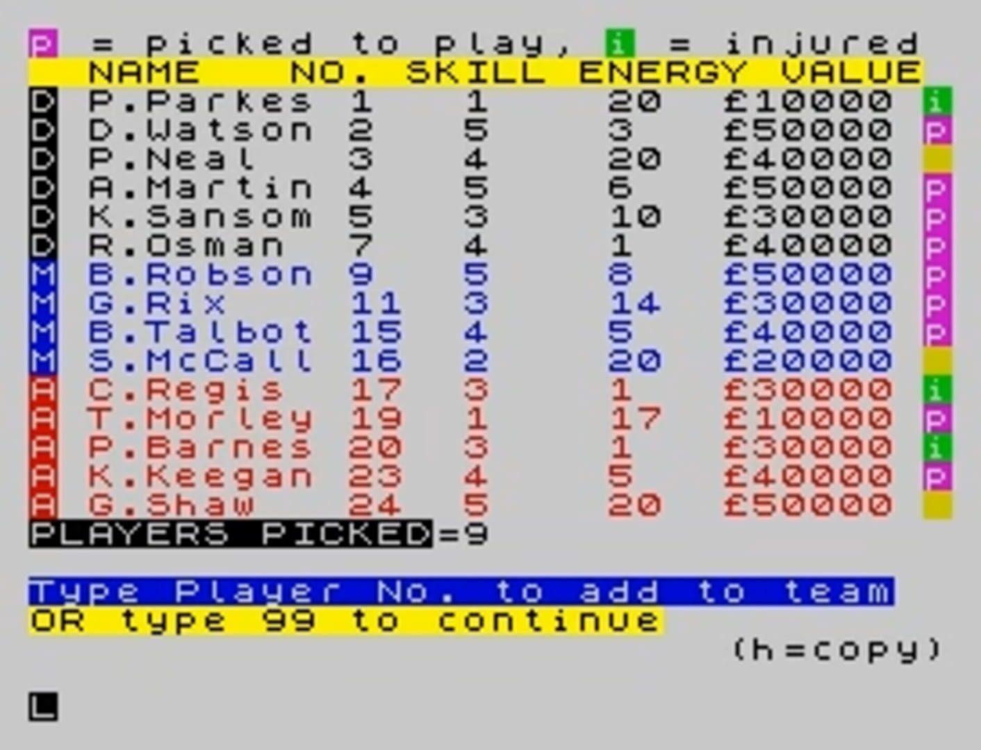 Game screenshot