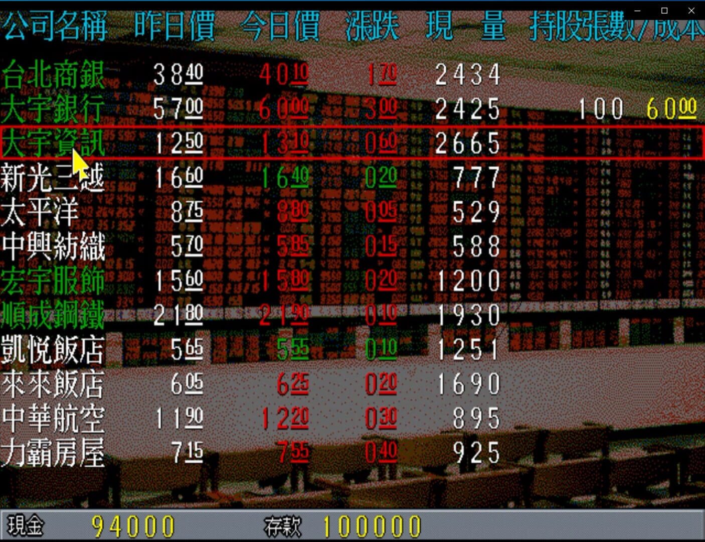 Game screenshot