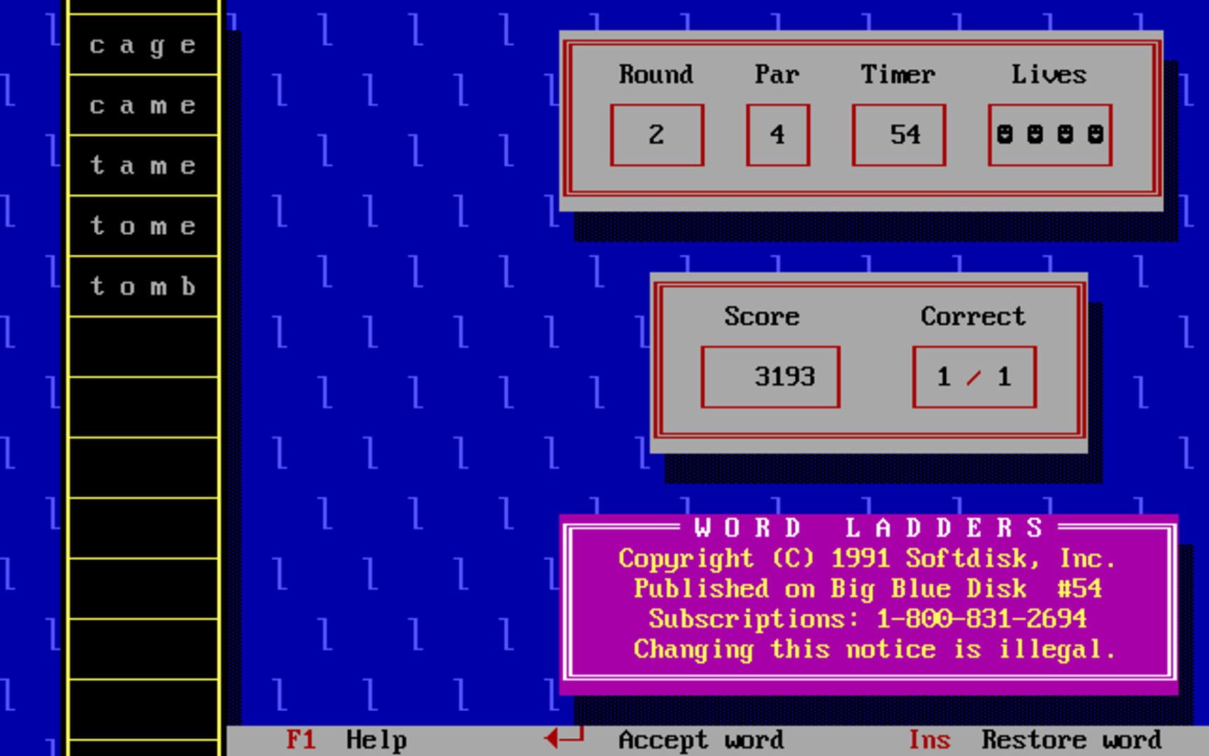 Game screenshot